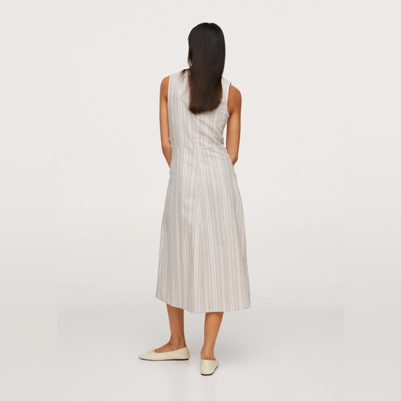 Mango Linen Midi dress - Picture 2 of 6